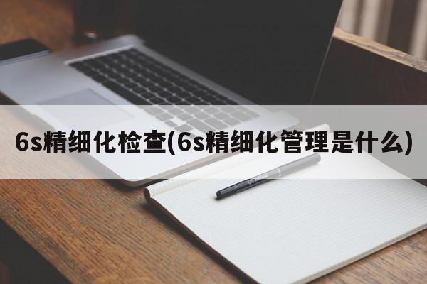 6s精细化检查(6s精细化管理是什么)